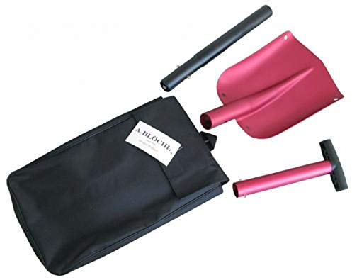 A.Blöchl AB Zerlegbare Schnee- und Lawinenschaufel (Rot mit Tasche)