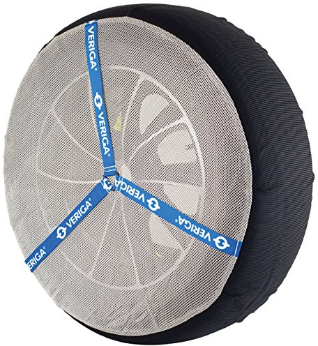 Veriga VCS-79 VERIGA CAR SOCK Textilschneeketten Anfahrhilfe Satz (1 Paar= 2 Stück) Schnellmontage für Auto, Sportwagen, SUV, Elektrofahrzeuge