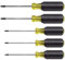 Klein Tools 19555 TORX Cushion Grip Screwdriver Set with T15, T20, T25, T27 and T30 Tip Sizes, 5-Piece, Black/Yellow
