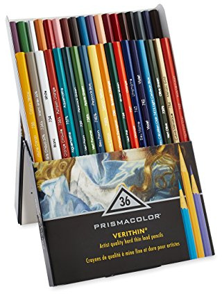 Prismacolor Premier Verithin Colored Pencils, Adult Coloring, 36 Pack