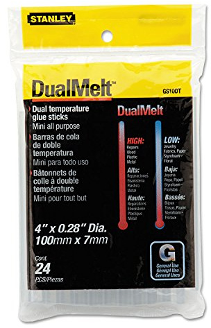 STANLEY Dual Temperature 7 mm (4 inch) Glue Sticks 1-GS10DT