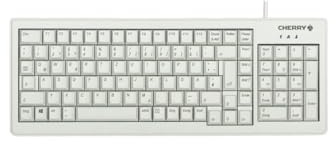 CHERRY G84-5200 Compact Keyboard, Disposition Internationale, Clavier QWERTY, Clavier Filaire, Design Compact, mécanique ML, Gris Clair