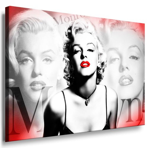 Unbekannt Marilyn Monroe Leinwand Bild 120x70cm k. Poster ! Bild fertig auf Keilrahmen ! Pop Art Gemälde Kunstdrucke, Wandbilder, Bilder zur Dekoration - Deko. Film/Tv Stars Kunstdrucke