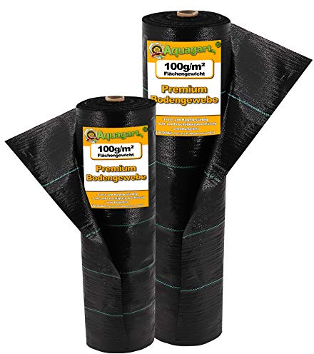 72m² Bodengewebe Unkrautfolie Mulchfolie 100g 2m breit