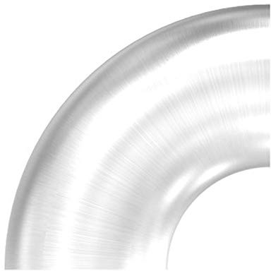 90° Bogen zum Anschweißen, für Rohr ø 33,7mm, Wandstärke 2,0mm, geschliffen