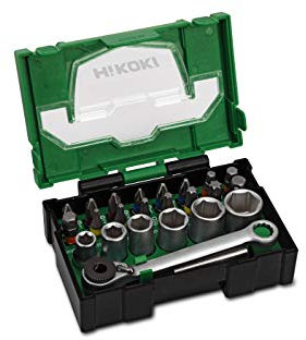 HiKOKI Juego de puntas de 24 piezas - Juego de puntas de destornillador versátil para trabajos precisos - Puntas Torx, PH, PZ, SL - Caja de puntas ideal para aficionados al bricolaje y profesionales