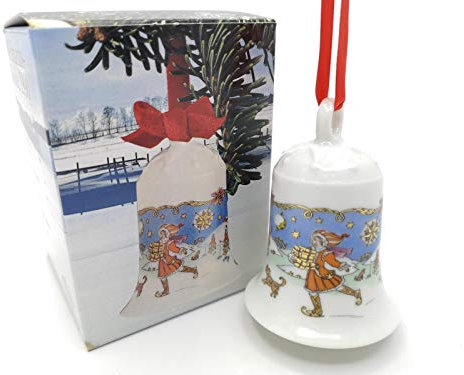 Hutschenreuther - Weihnachtsglocke 1990 - Glocke Porzellan
