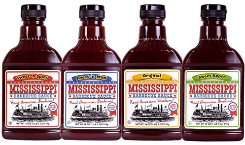 Mississippi - Barbecue-Saucen - 4 x 510g Probierpaket