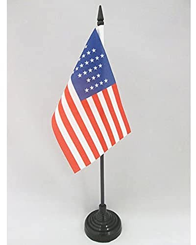 AZ FLAG - Tischflagge Usa 33 Sterne - 15x10 cm - Vereinigten Staaten Von Amerika Alt Tischfahne 10 x 15 Cm - Flaggen