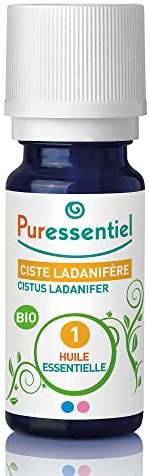 Puressentiel - Olio Essenziale di Cisto Ladanifero - 100% Puro e Naturale - OEBBD (Olio Essenziale Botanicamente e Biochimicamente Definito) - Da Agricoltura Biologica - Vegan e Cruelty Free - 5 ml