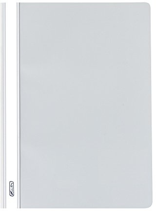 herlitz Schnellhefter A4, Kunststoff, hellgrau, 10 Stück