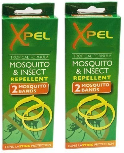 Xpel Mosquito & Insect Repellent Wrist Bands (2 Packs) 2 Per Pack =4 Bands
