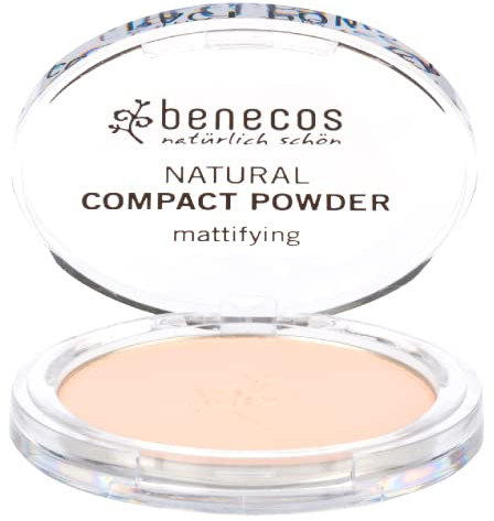 Benecos - natural beauty 91143 - di bellezza naturale - polvere compatta - pressato - opacizzante - vegan - porcellana