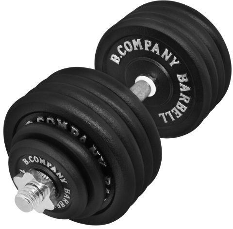 Guss hantelset 50 kg (1 x hantelstång 51 cm, 2 x 1,25, 2 x 2,5 och 8 x 5 kg hantelskivor) hantelset, hantlar, vikter