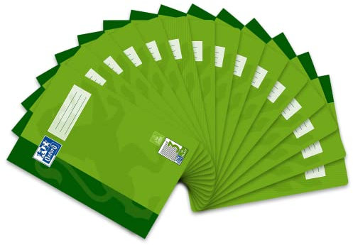 Oxford Schulheft A4, 16 Blatt, Lineatur 3, liniert mit Rand, 15 Stück