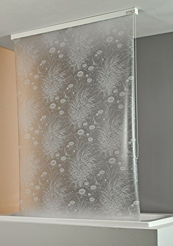 ECO-DuR,4024879001810,Ersatzvorhang Kassetten Duschrollo Seitenzug 134cm - Seerose weiß