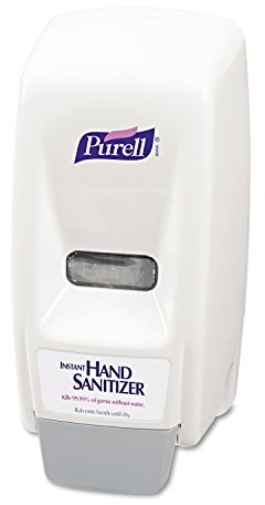 PURELL 800 Series Bag-In-Box Hand Sanitizer Push-Style Dispenser, Dispenser for 800 mL Sanitizer Bag-in-Box Refills - 9621-12,White
