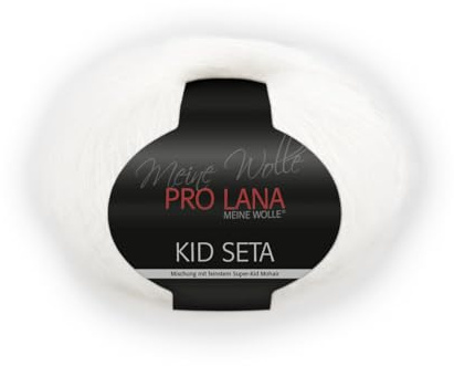 PRO LANA Kid Seta - Farbe: Weiss (01) - 25 g/ca. 210 m Wolle