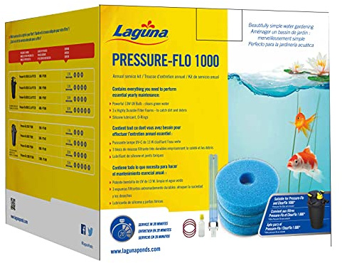 Laguna Pressure-Flo 1000 Service Kit, Pond Filter Maintenance Kit for Spring, White (PT1695)