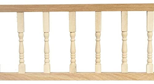 Maison de Poupée Miniature 3 PC 3x12in Tourné Véranda Balustrade Ensemble #T7032