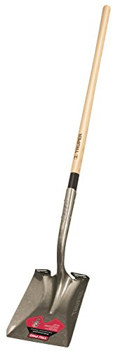 Truper 34279 Tru Pro Square-Point Shovel with Extended Socket, American Ash Handle, 48-Inch