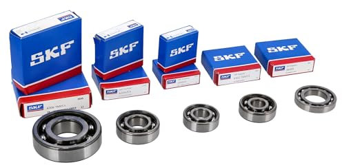 Kugellager SET, 8-teilig, Motor MM250/4, SKF-MARKENLAGER - 2x 6306 C4 / 1x 6302 C3 / 2x 6203 C4 / 2x 6204 C4 / 1x 16005, TS250/1