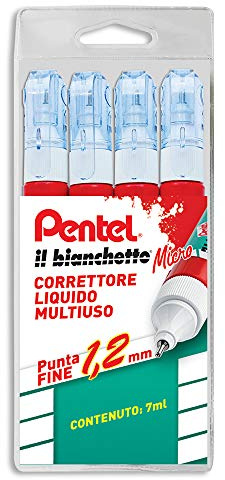 Pentel 0100848 - Corrector líquido tipo bolígrafo (Ampolla) Multi