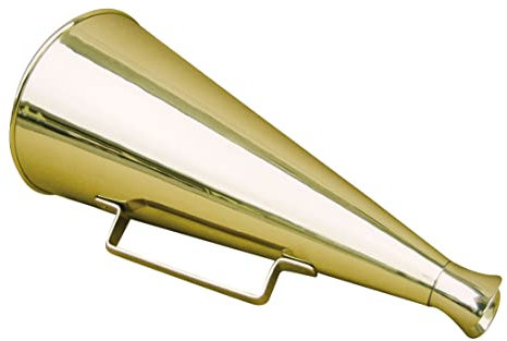 Megaphon Messing, L: 34cm, Ø: 4/15cm