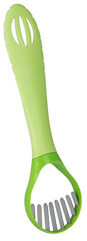 Metaltex Dr. Avocado - Utensilio para Aguacate, 5 en 1, Color Verde y Gris