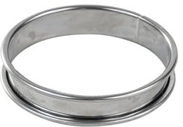 GOBEL - Anillo de tarta de acero inoxidable Ø 18 cm - Anillo de pastelería con bordes enrollados - Altura 2,7 cm - Desmoldeo rápido y perfecto - Calidad superior - Fabricado en Francia