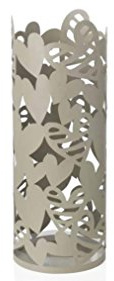 Brandani 54379, portaombrelli Batticuore cilindro tortora in metal