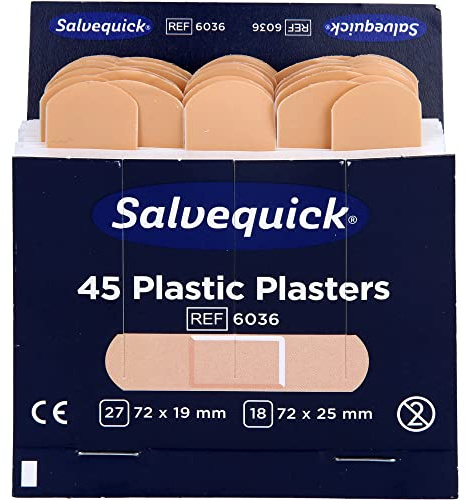 Pflasterstrips elastisch Salvequick, Inhalt : 27 St. 7,2 x 1,9 cm 18 St. 7,, Ausführung : wasserfest