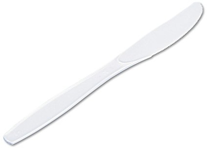 Georgia-Pacific Dixie 7.5 Heavy Weight Polystyrene Plastic Knife by GP PRO (Georgia-Pacific), White, KH217, (Case of 1,000)