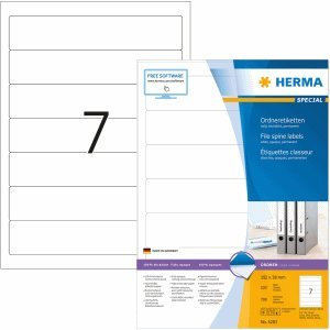 HERMA Ordneretiketten weiß 192x38mm Special A4 VE=700 Stück