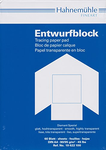 Hahnemühle - Transparent Designblock, 60 Blatt, 90 g, DIN A4