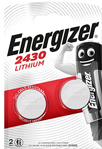 Energizer Lithium CR 2430 Knopfzelle (2 Stück) - 3V Batterie - 10 Jahre lagerfähig