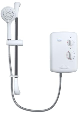 Triton T80si Electric Shower - Aquatronic, Perluso Compatible (8.5kW) | 8.5kW, Push button start/stop, 5 spray patterns, A-rated energy efficient, 2-year guarantee