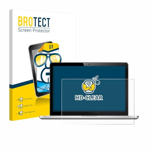 BROTECT Schutzfolie für Displays 15.6 (39.6 cm) [345x194 mm, 16:9] | Transparenter Displayschutz Made in Germany Notebooks Klare Displayschutz-Folie Clear Einfache Montage Case-Friendly