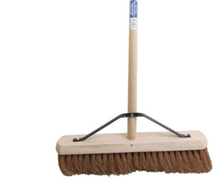 Faithfull Soft Coco Broom 18in + Handle & Stay
