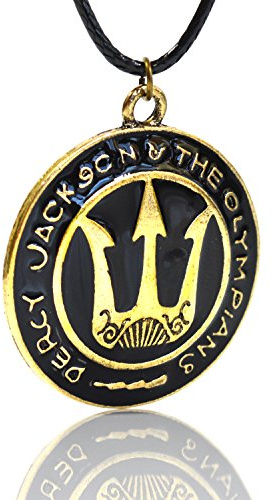 Beaux Bijoux Pendentif à motif bouclier trident de Percy Jackson - Camp des Sang-Mêlés