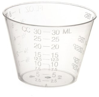 Non-Sterile Graduated Plastic Medicine Cups, 100 Count