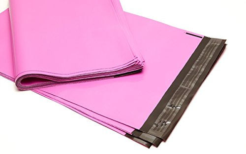 100 Folienmailer® Versandbeutel Rosa: Bunte Versandtüten 300x410mm aus LDPE Coex Folie, selbstklebend und undurchsichtig, Versandtüten aus Plastik perfekt zum Versand von Kleidung und Textilien