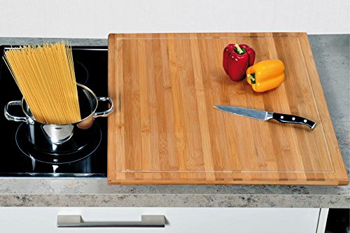 Kesper 54599 Schneide- und Abdeckplatte Bambus 56 x 50 x 4 cm