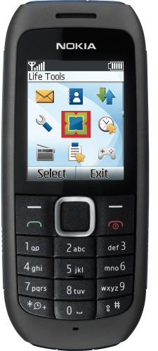 Nokia 1616 Orange - Telefono cellulare con pagamento in tempo reale, colore: Nero