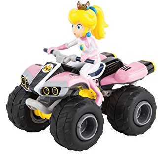 Carrera RC Nintendo Mario Kart 8 Peach Quad │ Ferngesteuertes Auto ab 6 Jahren für drinnen & draußen │ Mini Mario Kart Auto mit Fernbedienung zum Mitnehmen │ Spielzeug für Kinder & Erwachsene 200999
