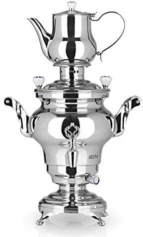 BEEM K 1300.220 Samowar Odessa III Samovar, 2000 W, 3 Litri, Acciaio Inossidabile