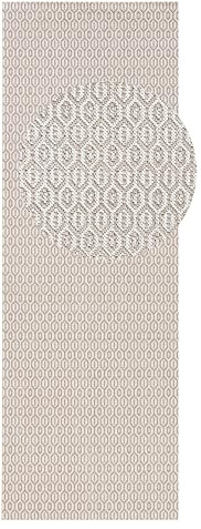 Hanse Home NORTHRUGS In- und Outdoor Teppich Coin 80x200cm - Wetterfest Modern Plain Allover Unifarben Design Läufer für Balkon Terrasse Garten Wintergarten Wohnzimmerteppich Wasserfest in Grau