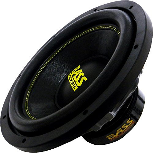 Bass Rockers BR124LP - Subwoofer de audio para coche (12 pulgadas, 2000 W, 4 ohmios)