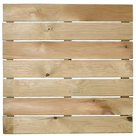 Papillon 8044840 - Pedana In Legno Impregnato In Autoclave Per Doccia, 50 x 50 cm