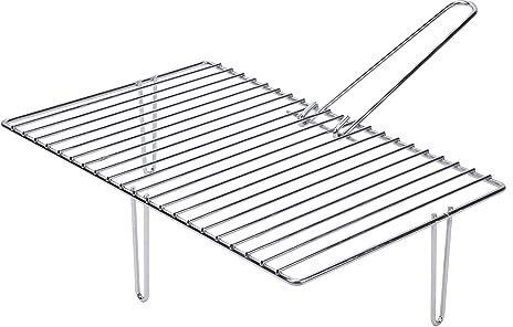 Sauvic Grille de cheminée 466 x 280 mm avec 2 Pieds, zinguée
